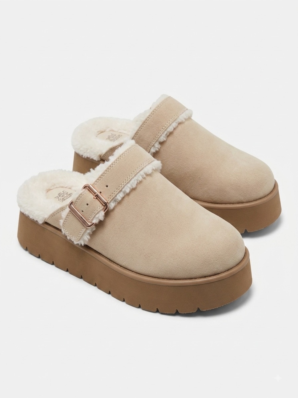 Convertible Sherpa Platform Clogs